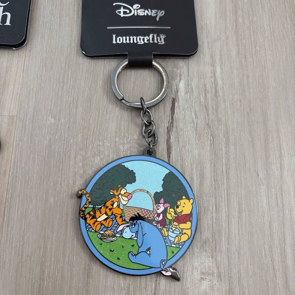 Loungefly Disney Keychain Winnie The Pooh Eeyore Tigger Piglet Lot Of 2 NEW